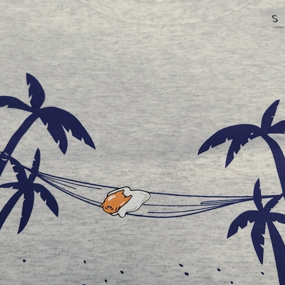 Gudetama The Lazy Egg Guderrelaxation T-Shirt (Small) NWT - Picture 4 of 15